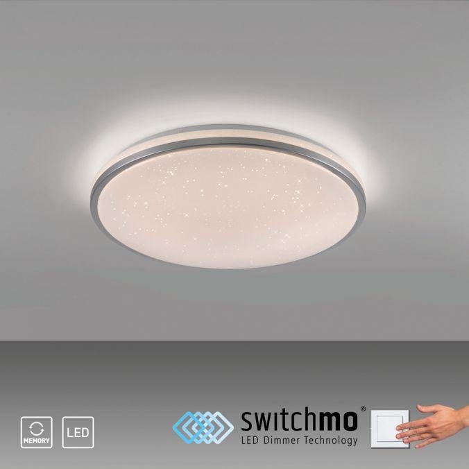 LD 14295-21 KYLE LED stropní svítidlo průměr 49cm stříbrné hvězdné nebe krokově stmívatelné 3000K - JUST LIGHT (obrázek 10)