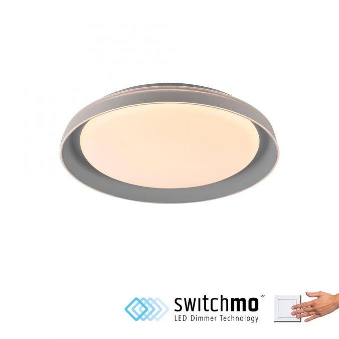 LD 14368-15 SATI LED stropní svítidlo šedá průměr 43cm paměťová funkce krokově stmívatelné 3000K - JUST LIGHT