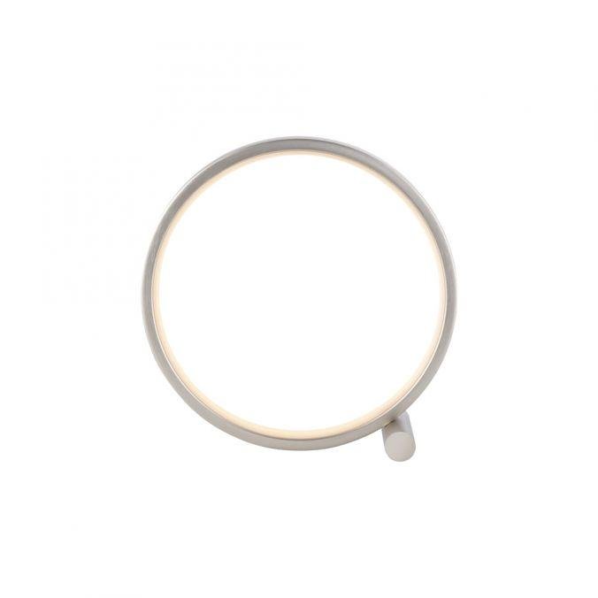LD 15395-21 MINI RITUS LED stolní lampa stříbrný kruh minimalistické šňůrový vypínač 3000K - JUST LIGHT