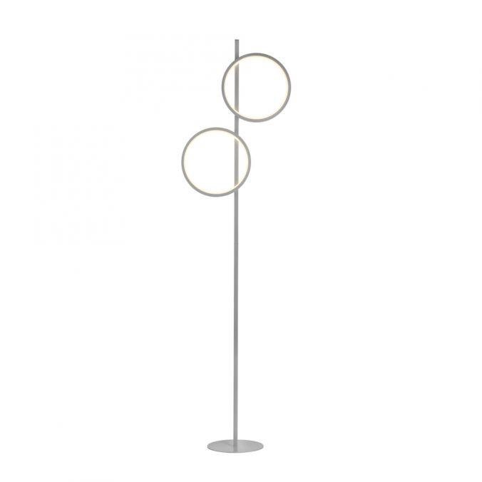 LD 15396-21 MINI RITUS LED stojací svítidlo stříbrné lampa na čtení s nožním vypínačem jednoduchý design 3000K - JUST LIGHT