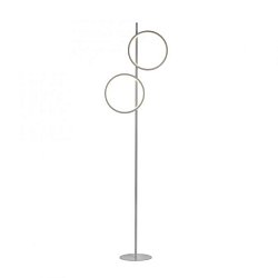 Obrázek pro produkt MINI RITUS LED stojací svítidlo stříbrné lampa na čtení s nožním vypínačem jednoduchý design 3000K - JUST LIGHT