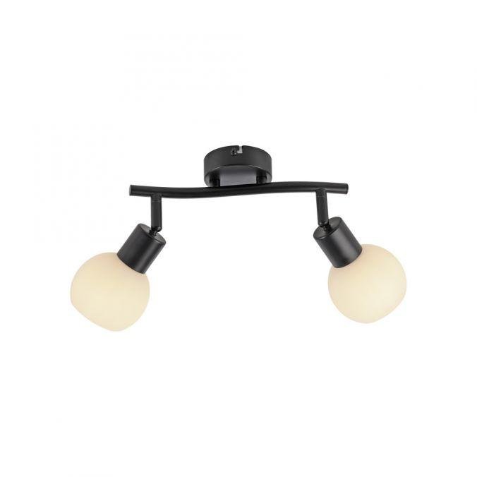 LD 12151-18 LOKI LED stropní svítidlo 2 ramenné černé otočné spoty nadčasový design 3000K - JUST LIGHT