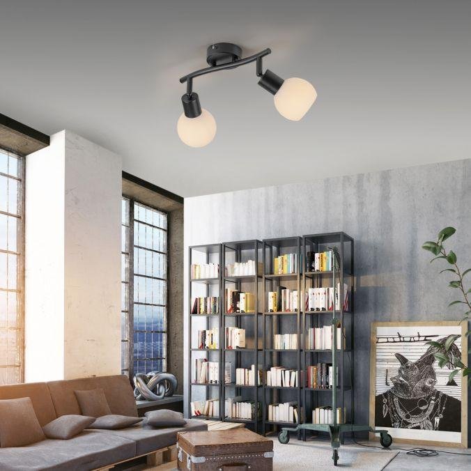 LD 12151-18 LOKI LED stropní svítidlo 2 ramenné černé otočné spoty nadčasový design 3000K - JUST LIGHT (obrázek 8)