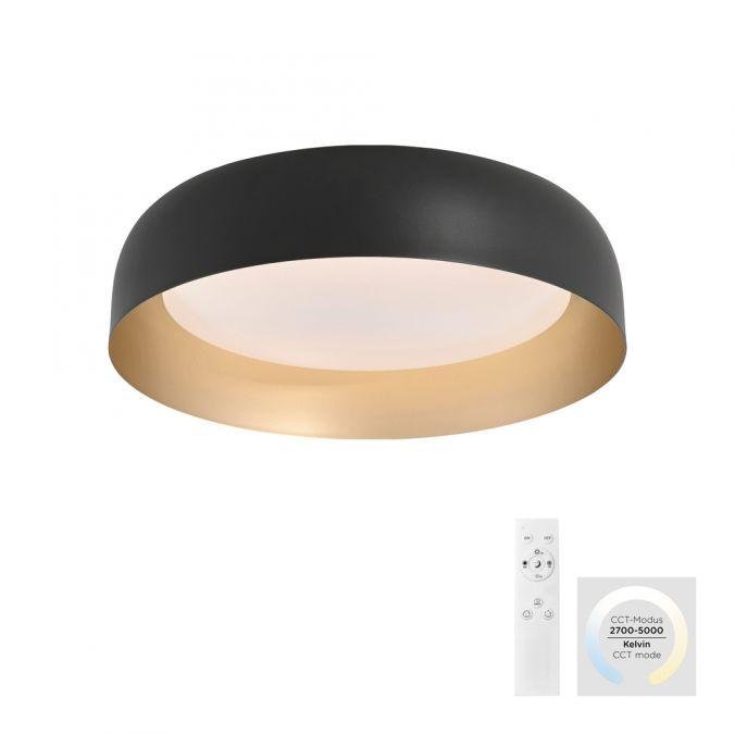 LD 14215-18 OSKO LED stropní svítidlo průměr 40 černá stmívatelné dálkovým ovladačem CCT 2700-5000K - JUST LIGHT
