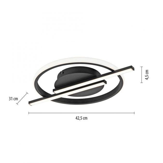 LD 14130-18 KORSA LED stropní svítidlo černé moderní design paměťová funkce SimplyDim 3000K - JUST LIGHT (obrázek 6)