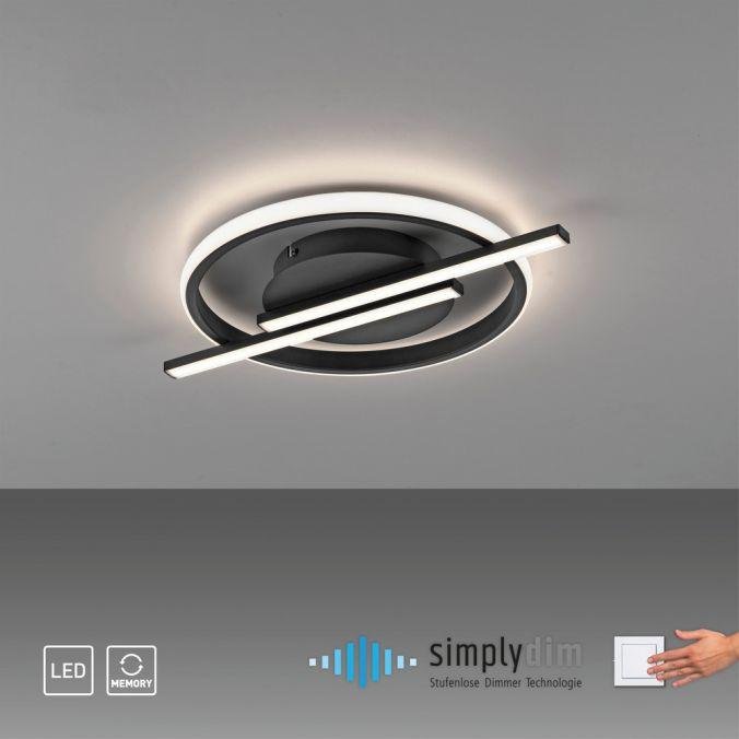 LD 14130-18 KORSA LED stropní svítidlo černé moderní design paměťová funkce SimplyDim 3000K - JUST LIGHT (obrázek 11)