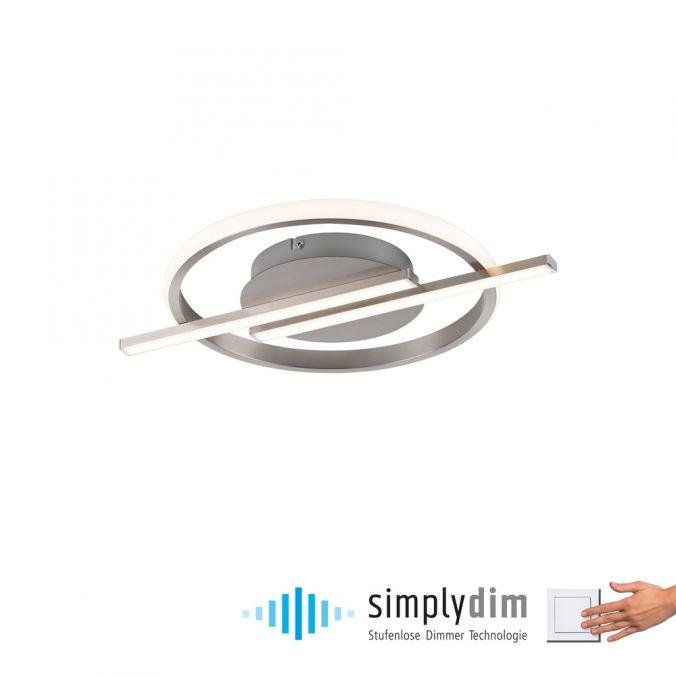 LD 14130-55 KORSA LED stropní svítidlo stříbrné paměťová funkce SimplyDim 3000K - JUST LIGHT