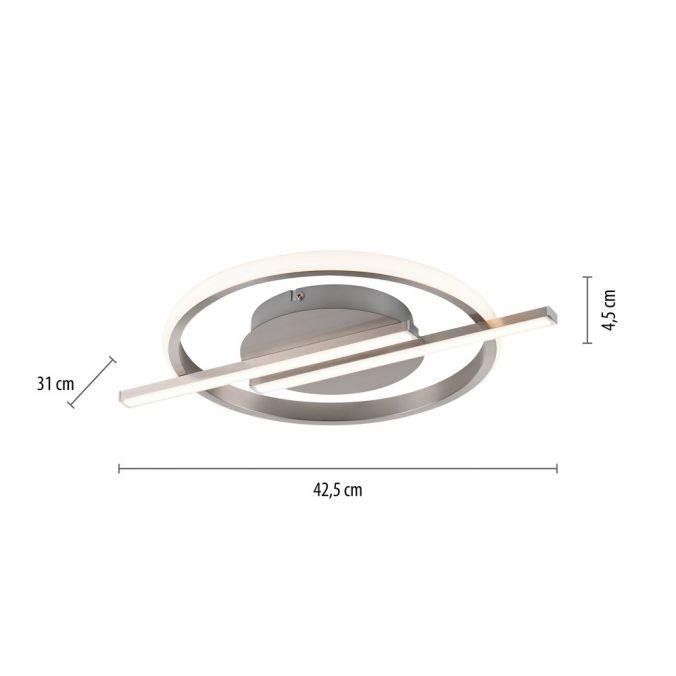 LD 14130-55 KORSA LED stropní svítidlo stříbrné paměťová funkce SimplyDim 3000K - JUST LIGHT (obrázek 6)
