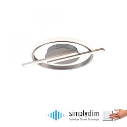 Obrázek pro produkt KORSA LED stropní svítidlo stříbrné paměťová funkce SimplyDim 3000K - JUST LIGHT