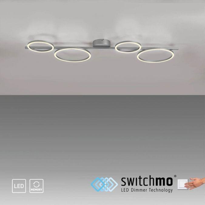 LD 14211-21 MINI RITUS LED stropní svítidlo stříbrné kruhová forma paměťová funkce krokově stmívatelné 3000K - JUST LIGHT (obrázek 10)