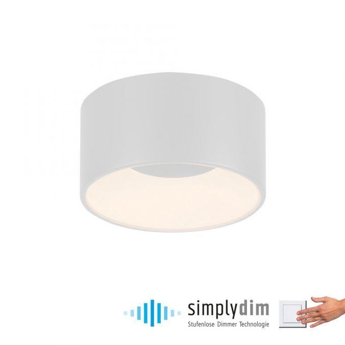 LD 14325-16 TANIKA LED stropní svítidlo bílé průměr 16cm stmívatelné SimplyDim 3000K - JUST LIGHT