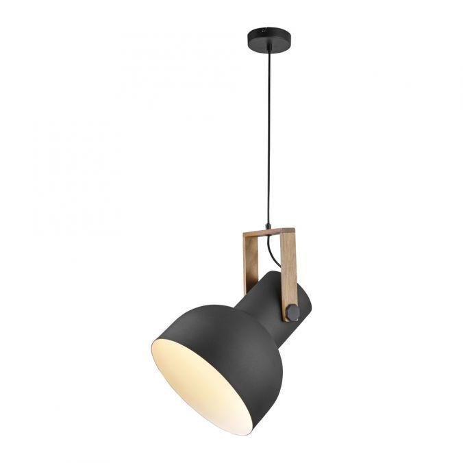 LD 15747-18 CUP 2.0 závěsné svítidlo průměr 30cm 1 ramenné dřevo z akácie nastavitelná výška - JUST LIGHT