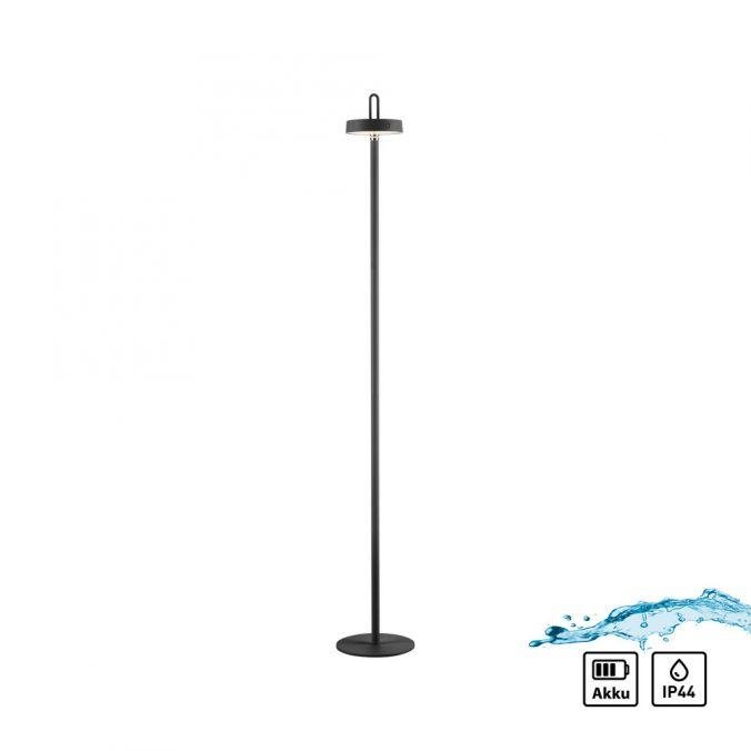 LD 19311-18 AMAG LED stojací lampa na baterie černá stmívatelné dotykem IP44 paměťová funkce 2700K - JUST LIGHT
