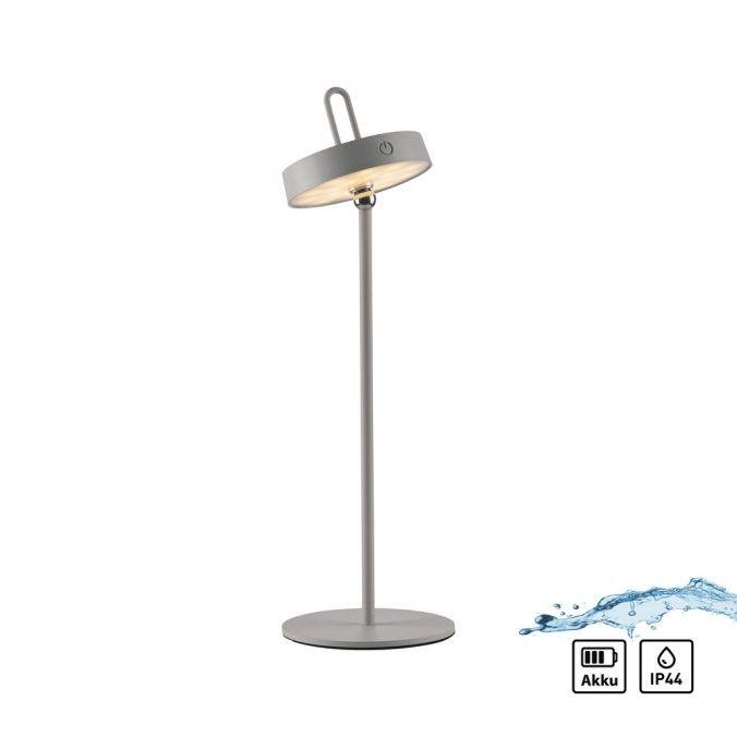 LD 19310-40 AMAG LED stolní lampa na baterie mobilní dotykový stmívač ochrana proti stříkající vodě USB 2700K - JUST LIGHT
