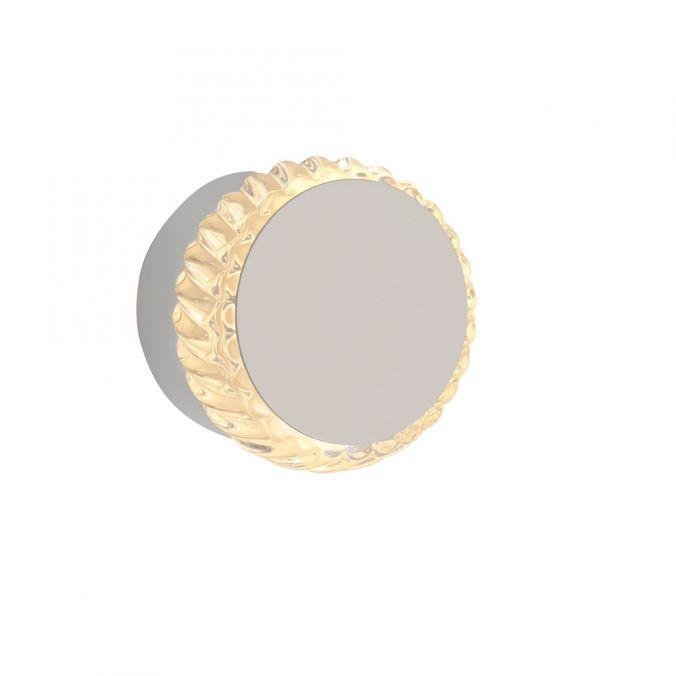 LD 18700-16 IGO LED nástěnné svítidlo bílé křišťálový okraj kruhové 3000K teplá bílá velmi dekorativní 3000K - JUST LIGHT