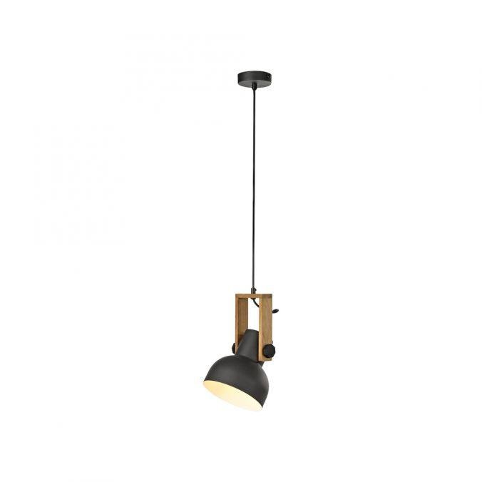 LD 15741-18 CUP 2.0 závěsné svítidlo průměr 16cm 1 ramenné dřevo z akácie nastavitelná výška - JUST LIGHT