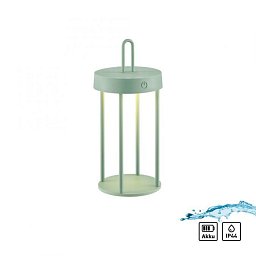 Obrázek pro produkt ANSELM LED stolní lampa na baterie zelená 28cm dotykový stmívač IP44 zahradní svítidlo 2700K - JUST LIGHT