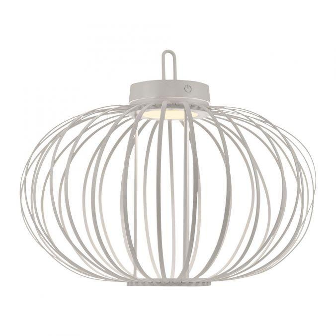 LD 19305-16 AKUBA LED stolní lampa průměr 46cm bílé na baterie USB IP44 stmívatelné dotykem 2700K - JUST LIGHT (obrázek 10)