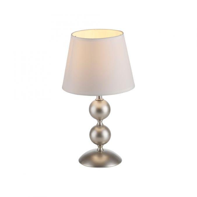 LD 14194-97 SIENA stolní lampa krémová bronzová s bílým textilním stínítkem šňůrový vypínač - JUST LIGHT