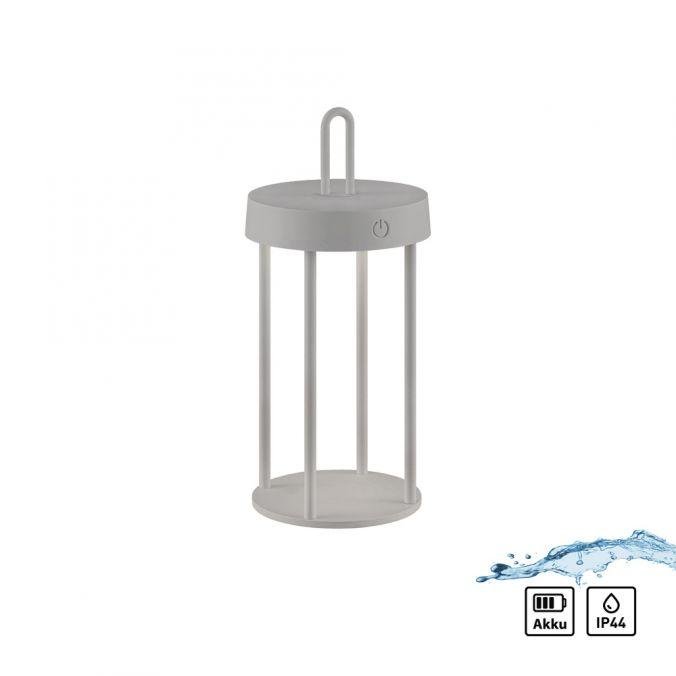 LD 19300-40 ANSELM LED stolní lampa na baterie mobilní 28cm dotykový stmívač IP44 zahradní svítidlo 2700K - JUST LIGHT