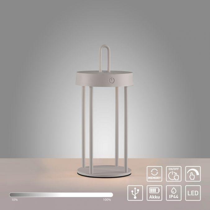 LD 19300-40 ANSELM LED stolní lampa na baterie mobilní 28cm dotykový stmívač IP44 zahradní svítidlo 2700K - JUST LIGHT (obrázek 10)