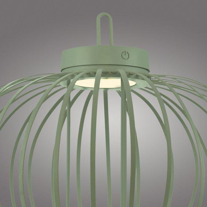 LD 19305-43 AKUBA LED stolní lampa průměr 46cm zelená na baterie USB IP44 stmívatelné dotykem 2700K - JUST LIGHT (obrázek 4)