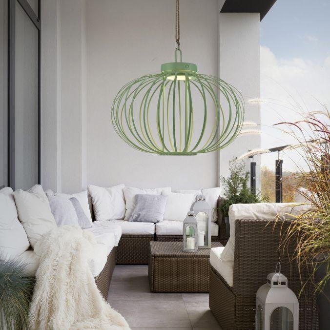 LD 19305-43 AKUBA LED stolní lampa průměr 46cm zelená na baterie USB IP44 stmívatelné dotykem 2700K - JUST LIGHT (obrázek 9)