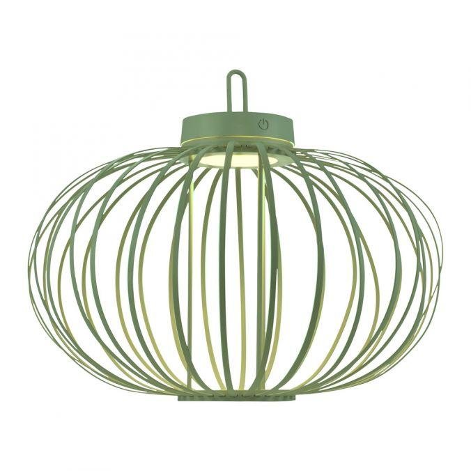 LD 19305-43 AKUBA LED stolní lampa průměr 46cm zelená na baterie USB IP44 stmívatelné dotykem 2700K - JUST LIGHT (obrázek 10)