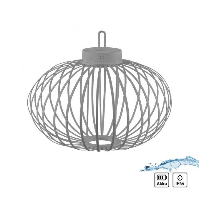 LD 19305-40 AKUBA LED stolní lampa průměr 46cm moblní na baterie USB IP44 stmívatelné dotykem 2700K - JUST LIGHT