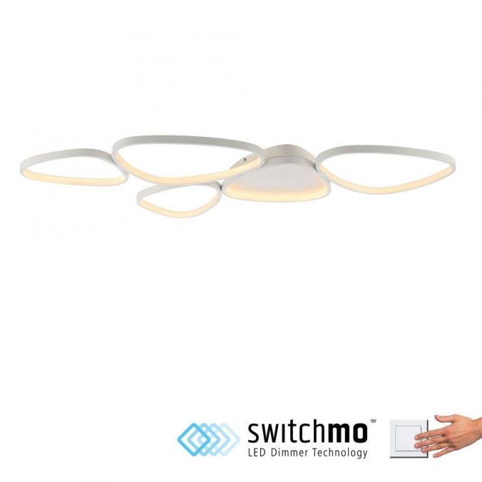 LD 14045-16 PEBBLES LED stropní svítidlo bílé paměťová funkce do obývacího pokoje krokově stmívatelné 3000K - JUST LIGHT