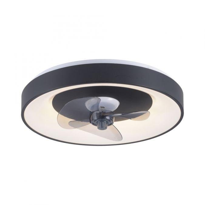 LD 14644-18 LED stropní svítidlo s ventilátorem černé, časovač, stmívatelné paměťová funkce, 2700-5000K - JUST LIGHT