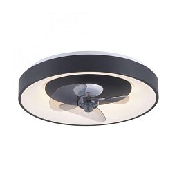Obrázek pro produkt LED stropní svítidlo s ventilátorem černé, časovač, stmívatelné paměťová funkce, 2700-5000K - JUST LIGHT