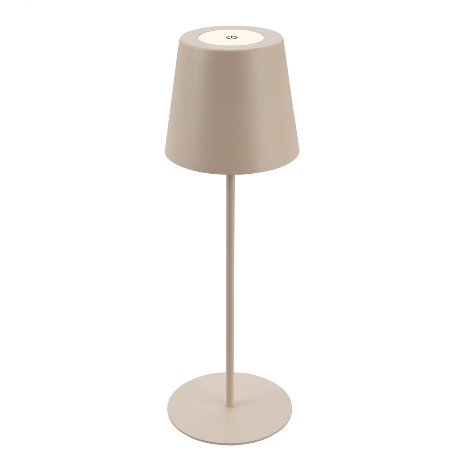 BRILO 7508011 Kiki stolní lampička bezdrátová, dotykový vypínač, nastavitelná výška, stmívatelné, nabíjecí, béžová - BRILO