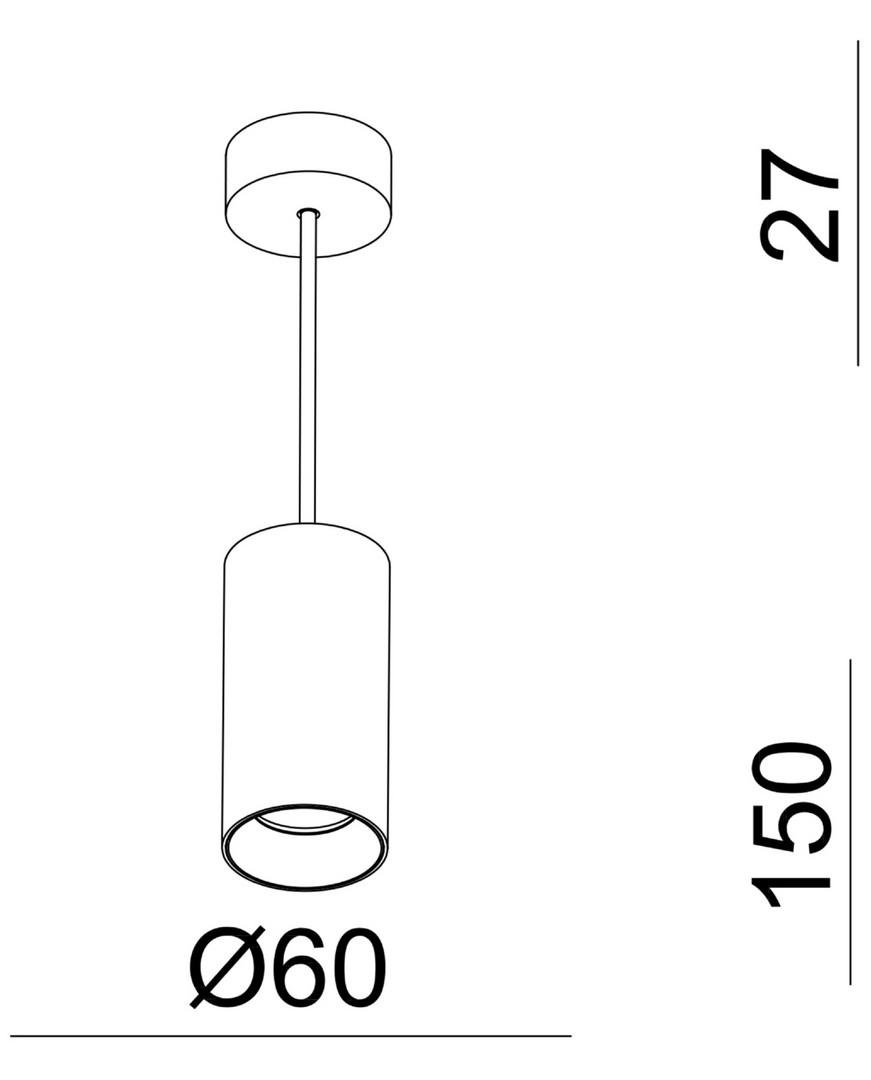 Obrázek produktu Deko-Light závěsné svítidlo - Can 150, 1x 7,5 W GU10, černá - LIGHT IMPRESSIONS 10 Obrázek produktu Deko-Light závěsné svítidlo - Can 150, 1x 7,5 W GU10, černá - LIGHT IMPRESSIONS 10