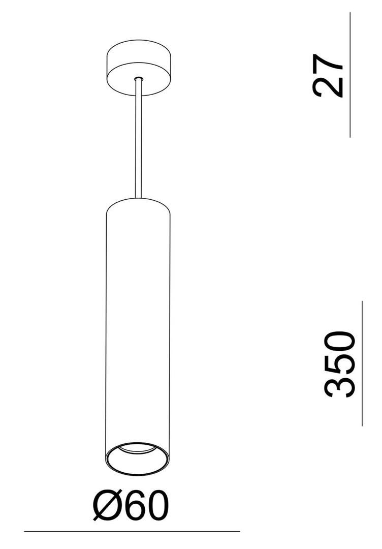 IMPR 342256 Deko-Light závěsné svítidlo Can 350, 1x 7,5 W GU10, bílá (obrázek 10)