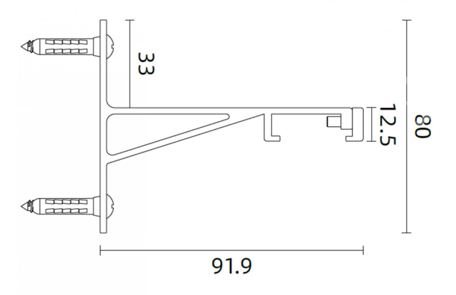 Obrázek produktu Deko-Light 3-fázový kolejnicový systém - D Line držák na zeď, šedá - LIGHT IMPRESSIONS 2 Obrázek produktu Deko-Light 3-fázový kolejnicový systém - D Line držák na zeď, šedá - LIGHT IMPRESSIONS 2