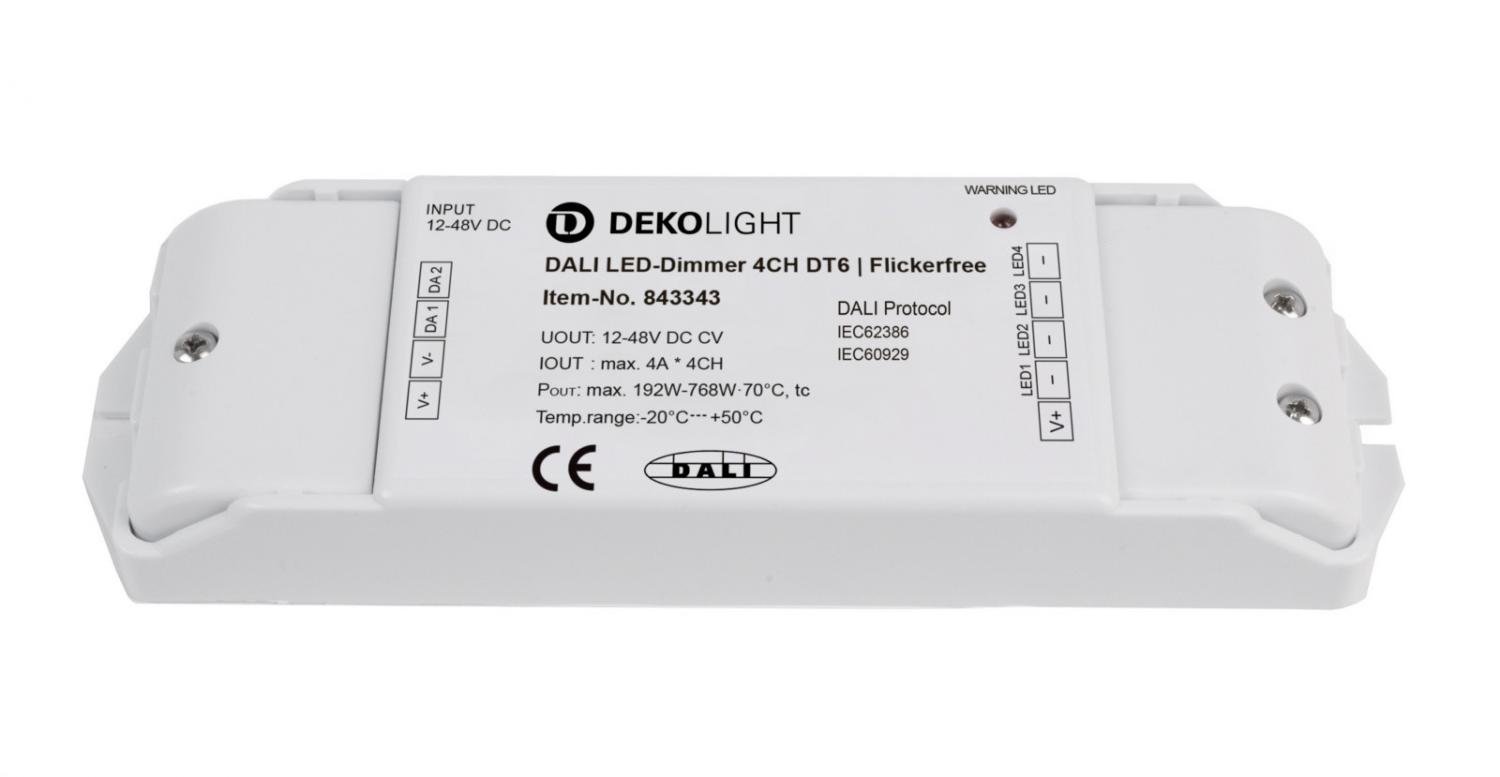IMPR 843343 Deko-Light nízkonapěťový DALI stmívač (CV, DC) - DALI 2 PWM stmívač CV 4CH, 12-48V, 4A/kanál, DT - LIGHT IMPRESSIONS