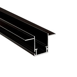 Obrázek pro produkt Deko-Light Combo vestavný montážní profil s křídly, 3mm, 2m černá - DEKOLIGHT