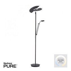 Obrázek pro produkt PURE Mutil LED stojací lampa se čtecí lampou stmívatelné 2700-5000K antracit - PAUL NEUHAUS