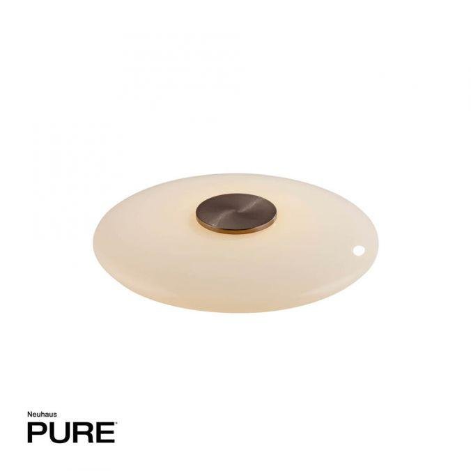 PN 4080-34 LED stolní lampa PURE Vitrum dotykový vypínač 2700K hnědá / opál - PAUL NEUHAUS