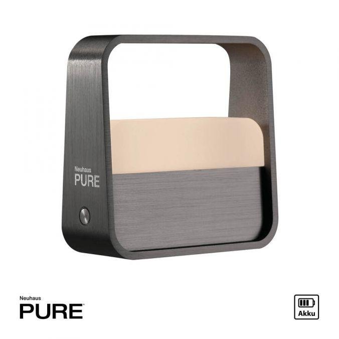 PN 4055-15 LED stolní lampa Pure Go šedá na baterie dotykový vypínač USB 2700K - PAUL NEUHAUS