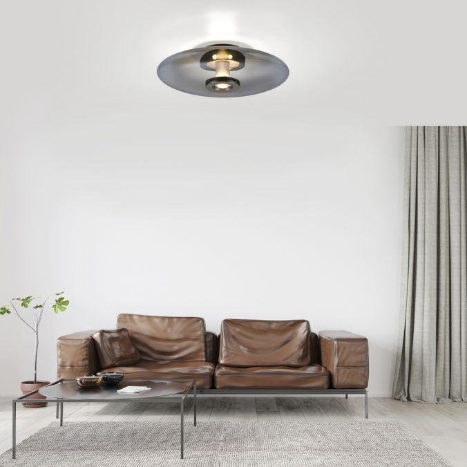 PN 6083-15 LED nástěnné a stropní svítidlo PURE Vitrum 2700K platina / kouřová - PAUL NEUHAUS (obrázek 18)