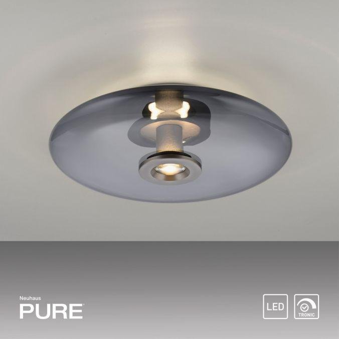 PN 6083-15 LED nástěnné a stropní svítidlo PURE Vitrum 2700K platina / kouřová - PAUL NEUHAUS (obrázek 20)