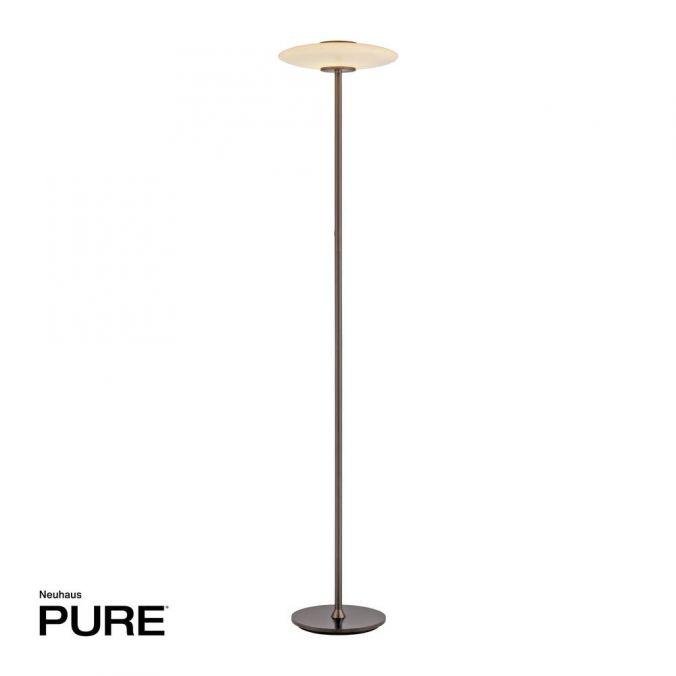 PN 481-34 LED stojací svítidlo PURE Vitrum 2700K hnědá / opál - PAUL NEUHAUS