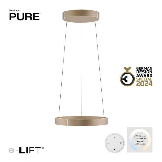 PN 2560-97 LED závěsné svítidlo PURE E-Clipse elektrické 2700-5000K bronz - PAUL NEUHAUS