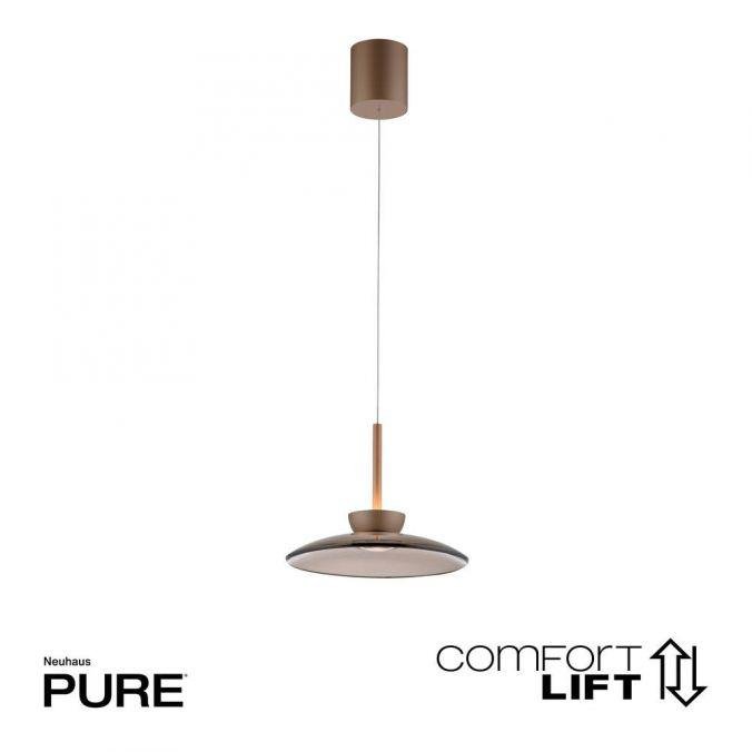 PN 2191-97 LED závěsné svítidlo PURE Moon nastavitelná výška 2700K bronz / tmavý amber - PAUL NEUHAUS