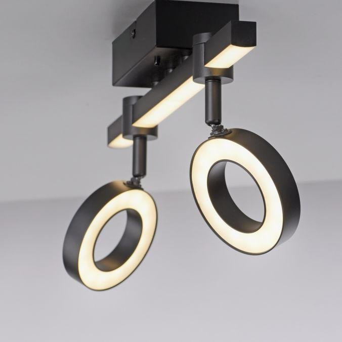 LD 12075-18 LED stropní svítidlo černé Smarthome stmívatelné dálkový ovladač s aplikací Tuya RGB/2700-5000K - JUST LIGHT (obrázek 4)