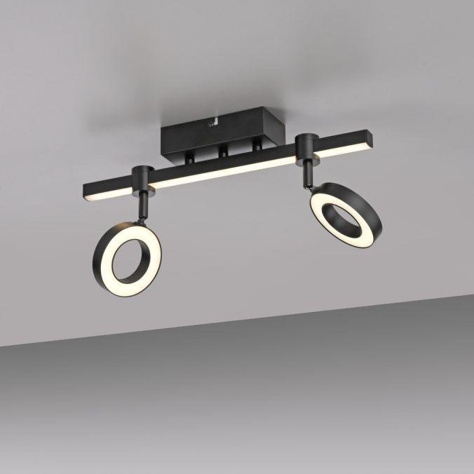 LD 12075-18 LED stropní svítidlo černé Smarthome stmívatelné dálkový ovladač s aplikací Tuya RGB/2700-5000K - JUST LIGHT (obrázek 8)