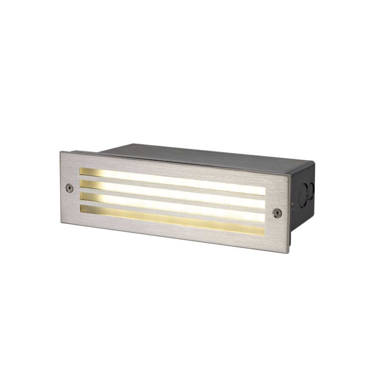 LA 1008481 Cihelná síť vestavné svítidlo, obdélníkové, 3000K, 5W, IP55, černá - BIG WHITE (SLV)
