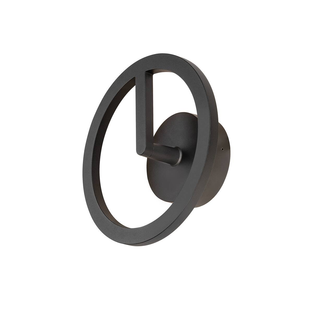 LA 1007918 Q-RING nástěnné svítidlo, 3000 K FÁZE, IP65, černá - BIG WHITE (SLV)
